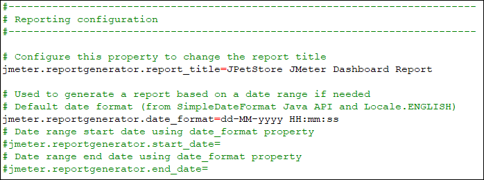 user.properties File of JMeter