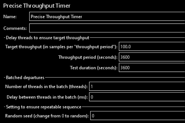 JMeter - Precise Throughput Timer